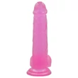 Lovetoy Jelly Studs - tapadókorongos dildó - 20 cm (pink)