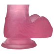 Lovetoy Jelly Studs - tapadókorongos dildó - 15 cm (pink)