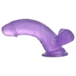 Lovetoy Jelly Studs - tapadókorongos dildó - 15 cm (lila)