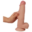 Lovetoy Sliding-Skin - kétrétegű dildó - 21 cm (natúr)