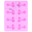 Pénisz formájú jégkocka készítő forma (pink)