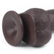 Lovetoy Sliding-Skin - kétrétegű dildó - 23 cm (barna)