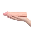 Lovetoy Pleasure X-tender - péniszköpeny - 19 cm (testszínű)