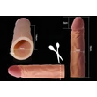 Lovetoy Pleasure X-tender - péniszköpeny - 19 cm (testszínű)