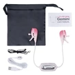 Lovense Gemini - App-vezérelt vibrációs mellbimbó csipesz (pink)