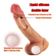 FeelSkin - ultra realisztikus herés dildó - natúr (20,5 cm)