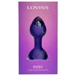 LOVISS Flower - távirányítós anál vibrátor (lila)