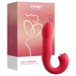 Honey Play Box Joi Thrust 2 - App-vezérelt lökő nyelves vibrátor (piros)