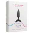 LOVENSE Hush 2 XS - akkus kis anál vibrátor (25 mm, fekete)