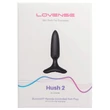 LOVENSE Hush 2 XS - akkus kis anál vibrátor (25 mm, fekete)