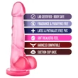B Yours Sweet N Hard 4 - herés dildó - 18 cm (pink)