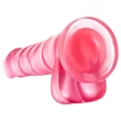 B Yours Sweet N Hard 4 - herés dildó - 18 cm (pink)