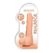 RealRock Dong 7 - élethű, herés dildó (17 cm, natúr)