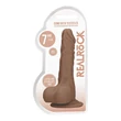 RealRock Dong 7 - élethű, herés dildó (17 cm) - sötét natúr