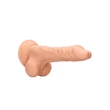 RealRock Dong 8 - élethű, herés dildó (20 cm, natúr)