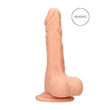 RealRock Dong 8 - élethű, herés dildó (20 cm, natúr)
