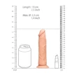 RealRock Dong 7 - élethű dildó (17 cm, natúr)