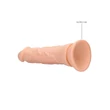 RealRock Dong 9 - élethű dildó (23 cm, natúr)