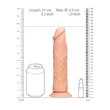 RealRock Dong 9 - élethű dildó (23 cm, natúr)
