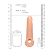 RealRock Penis Sleeve 9 - péniszköpeny (21,5 cm, natúr)