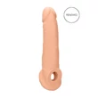 RealRock Penis Sleeve 9 - péniszköpeny (21,5 cm, natúr)