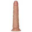 RealRock Slim - realisztikus dildó 15,5 cm (sötét natúr)