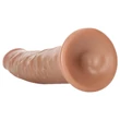 RealRock Slim - realisztikus dildó 15,5 cm (sötét natúr)