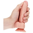 RealRock - tapadókorongos, realisztikus dildó - 15,5 cm (natúr)