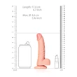 RealRock - tapadókorongos, realisztikus dildó - 15,5 cm (natúr)