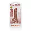 RealRock - tapadótalpas, herés dildó - 15,5cm (sötét natúr)
