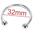 Rozsdamentes fém makkgyűrű - ejakuláció késleltetéshez (32 mm)