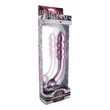 Prisms Hamsa - kétvégű, G-pont üveg dildó (pink)