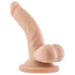 Dr. Skin 4 - tapadókorongos, herés élethű dildó (natúr, 12 cm)