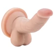 Dr. Skin 4 - tapadókorongos, herés élethű dildó (natúr, 12 cm)