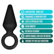 Anal Adventures Platinum S - anál plug (fekete) - kicsi