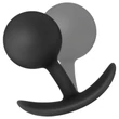 Anal Adventures Platinum Vibra Plug - anál dildó (fekete)