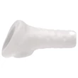 Perfect Fit Breeder - nyitott péniszköpeny (10 cm, fehér)