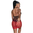 Subblime 952242 - színátmenetes necc ruha- (piros) - XS-M