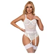 Subblime 954291 - láncos, áttetsző body szett - fehér (L-XL)