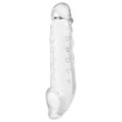 Addicted Toys - péniszköpeny heregyűrűvel - 23cm (áttetsző)