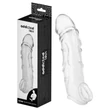 Addicted Toys - péniszköpeny heregyűrűvel - 27 cm (áttetsző)
