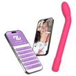 Adalet Gently - App-vezérelt G-pont és prosztata vibrátor (pink)