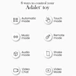 Adalet Gently - App-vezérelt G-pont és prosztata vibrátor (lila)