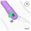 Adalet Gently - App-vezérelt G-pont és prosztata vibrátor (lila)