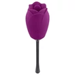 Playboy - vízálló, akkus, nyelves rózsa vibrátor (lila)