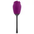 Playboy - vízálló, akkus, nyelves rózsa vibrátor (lila)