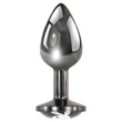 Playboy Tux - butt plug - kicsi (ezüst)