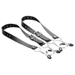 XR Brands - szeméremajak-széthúzó csipeszek (fekete)