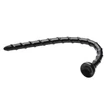 Hosed Swirl Thin Anal Snake 18 - anál dildó (fekete)