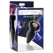 Booty Sparks - szilikon világító butt plug (fekete)